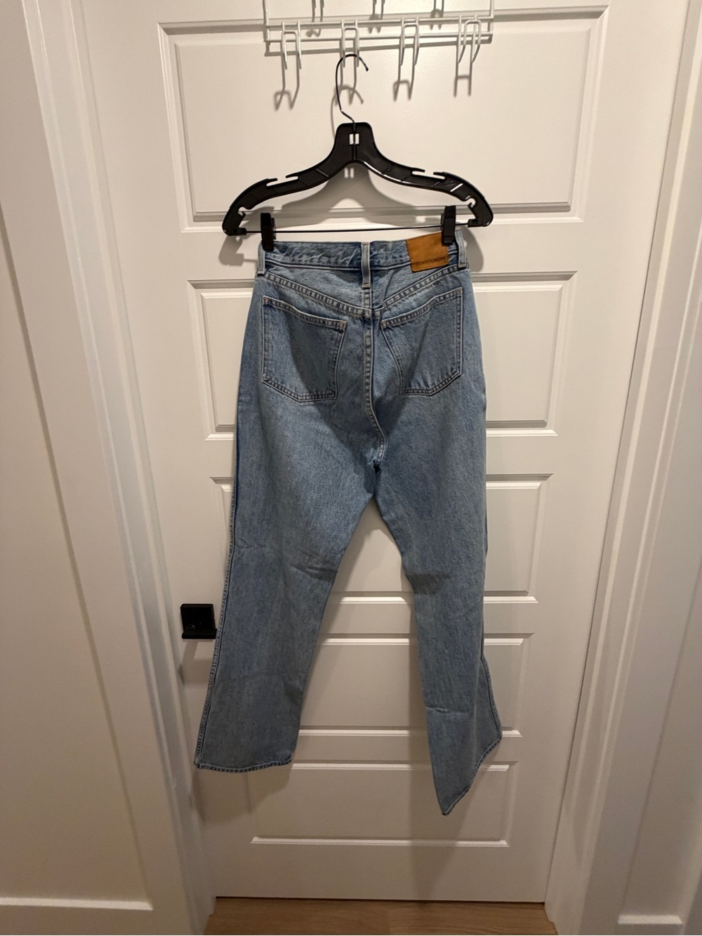 Denim Forum 90s Boy Mid-rise Loose / Light Blue Straight Leg Jeans Sz 29 - Picture 7 of 7